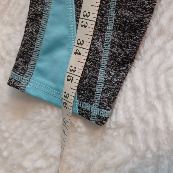 Win Win Sport Gray &  Green Woman's Yoga  Leggings M  New - Picture 5 of 7